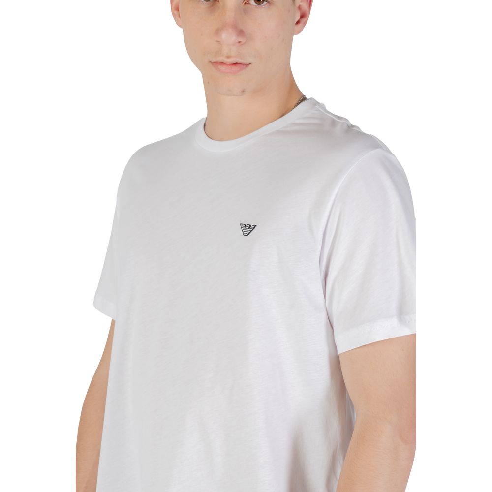 Camiseta de algodón blanca de Emporio Armani Underwear