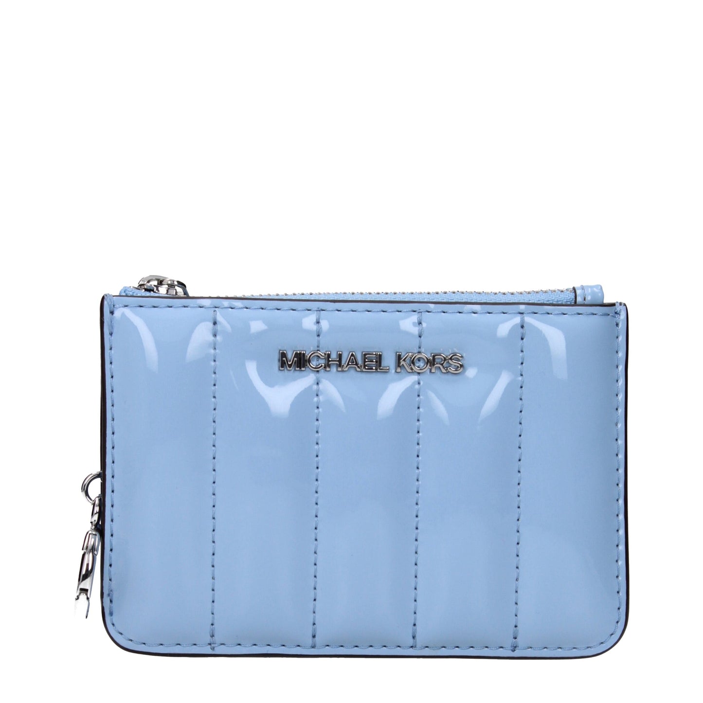 Cartera de piel azul claro Michael Kors