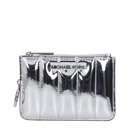 Portefeuille Michael Kors en cuir gris