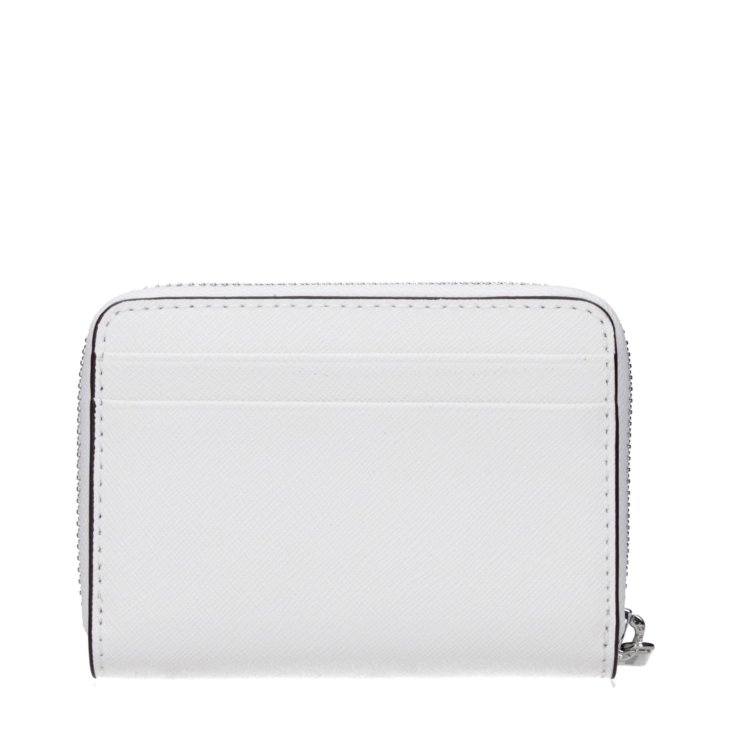 Tarjetero Michael Kors de cuero blanco