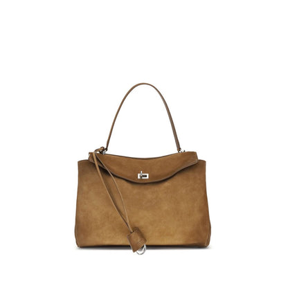 Bolso de hombro Balenciaga Bos Taurus de piel de becerro marrón