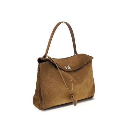 Bolso de hombro Balenciaga Bos Taurus de piel de becerro marrón