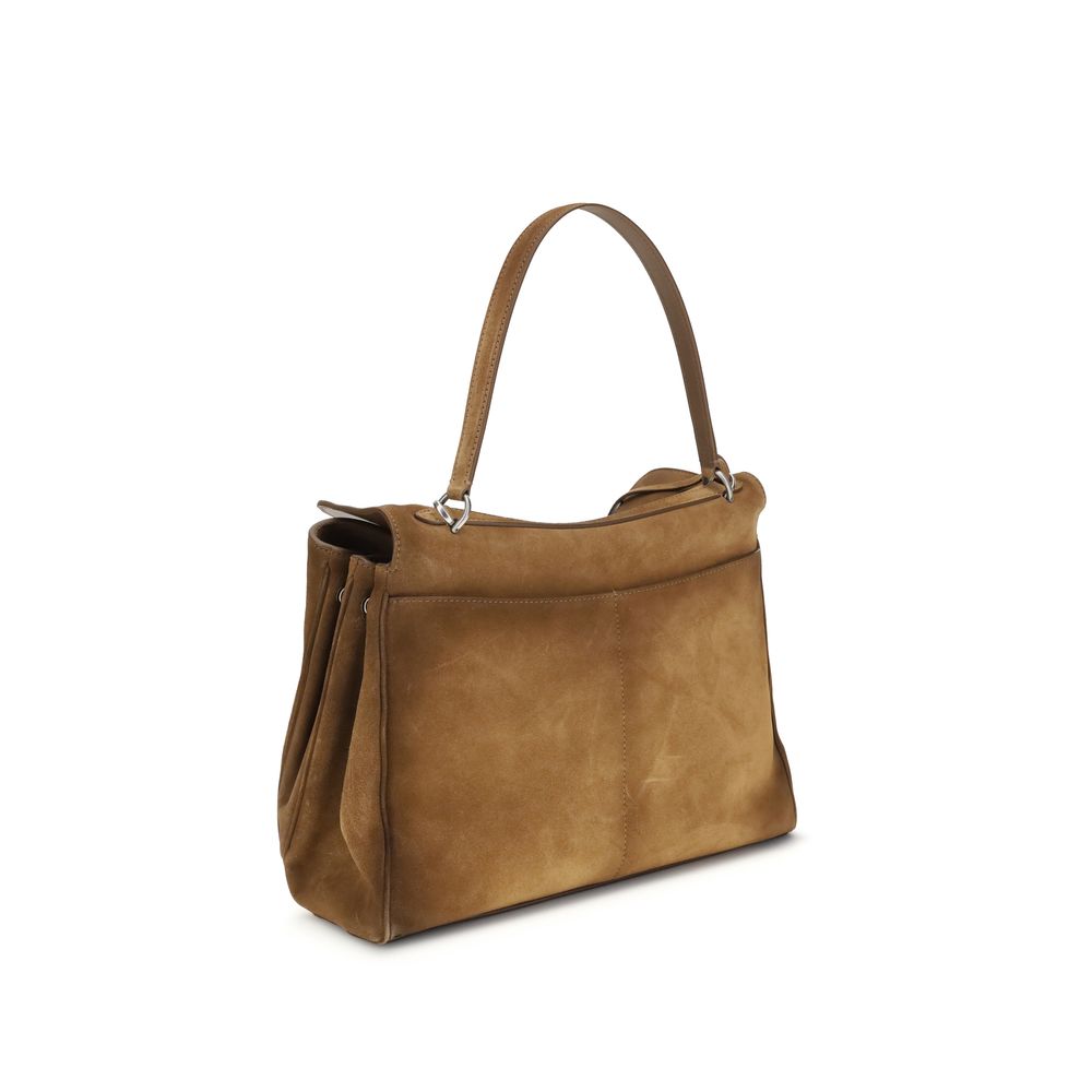Bolso de hombro Balenciaga Bos Taurus de piel de becerro marrón