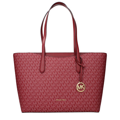 Michael Kors Red Fabric Shoulder Bag