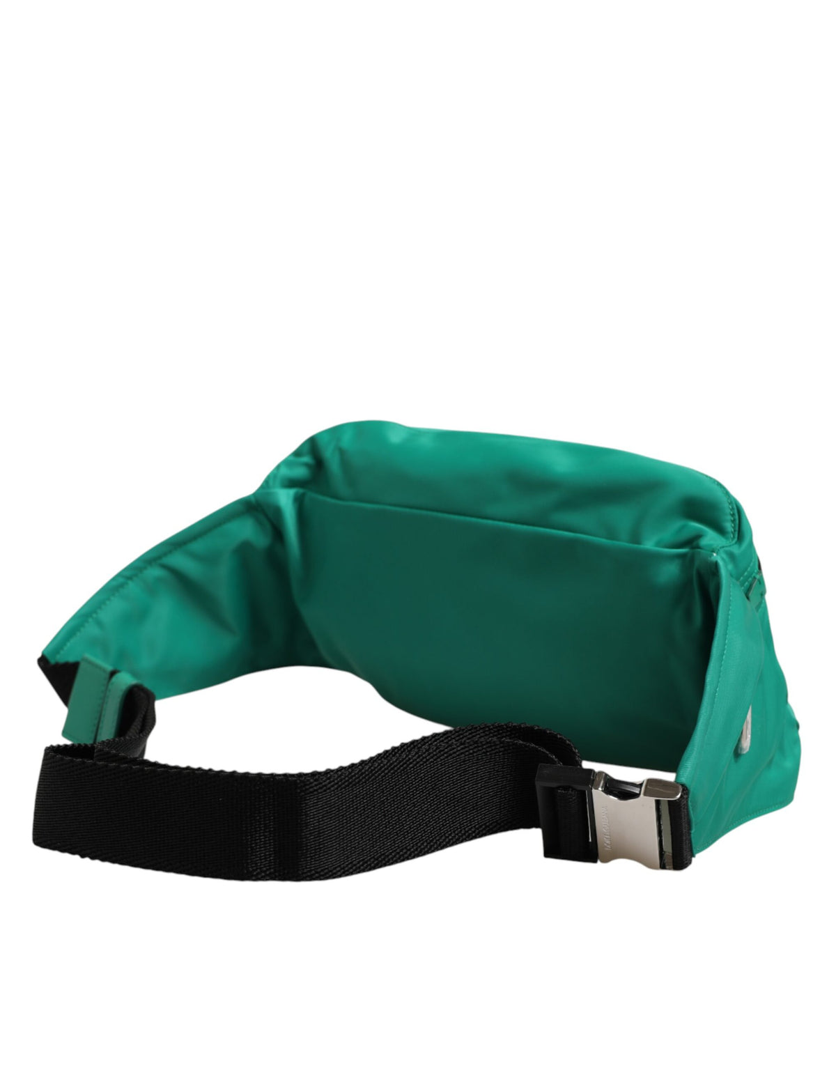 Sac banane Dolce & Gabbana en nylon vert avec plaque logo, sac à ceinture pour homme