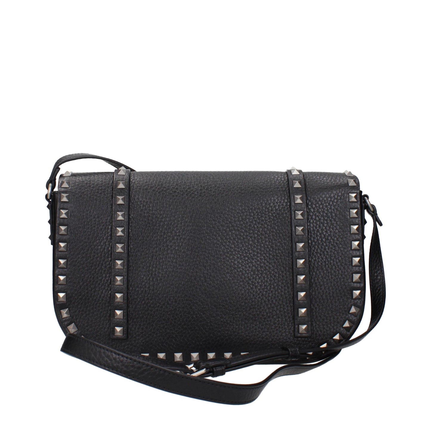 Bolso cruzado de piel negra Valentino Garavani