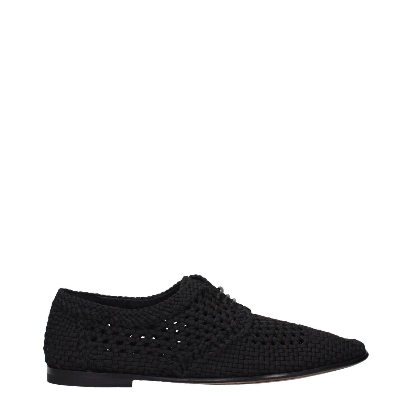 Chaussures Richelieu Et Derby En Tissu Noir DOLCE & GABBANA