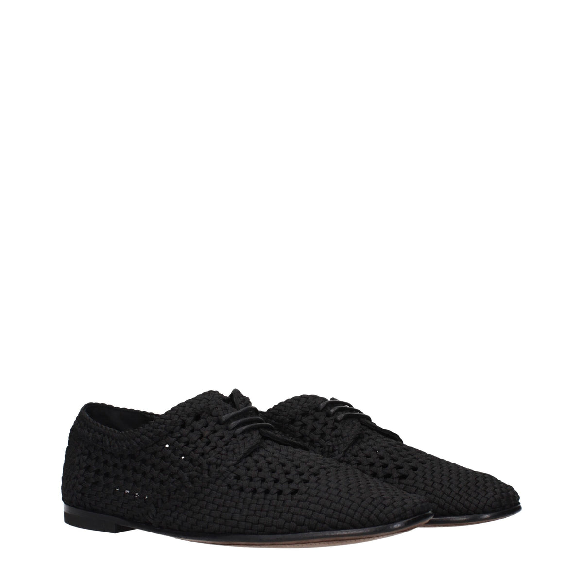 Chaussures Richelieu Et Derby En Tissu Noir DOLCE & GABBANA
