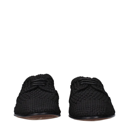 Chaussures Richelieu Et Derby En Tissu Noir DOLCE & GABBANA