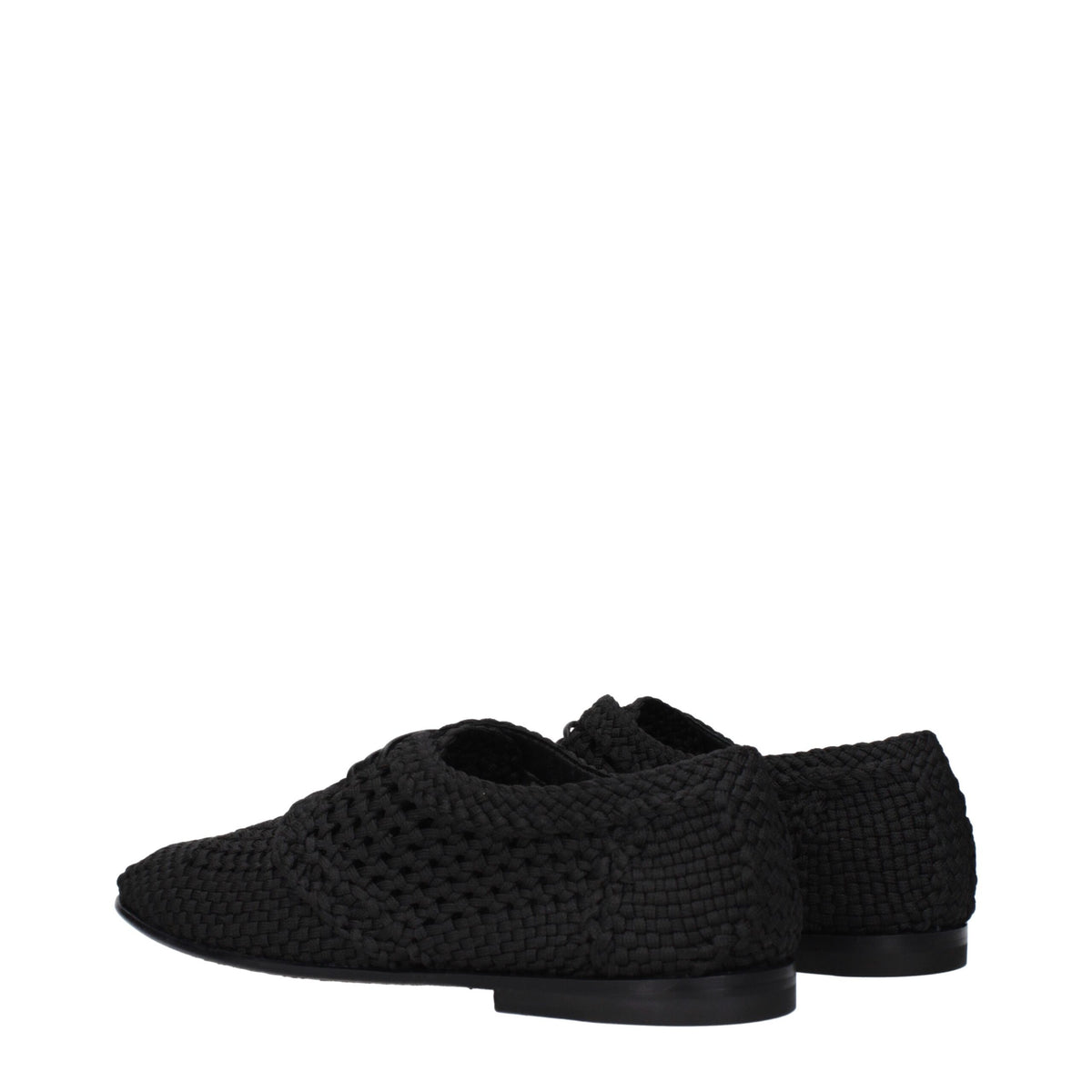 Chaussures Richelieu Et Derby En Tissu Noir DOLCE & GABBANA
