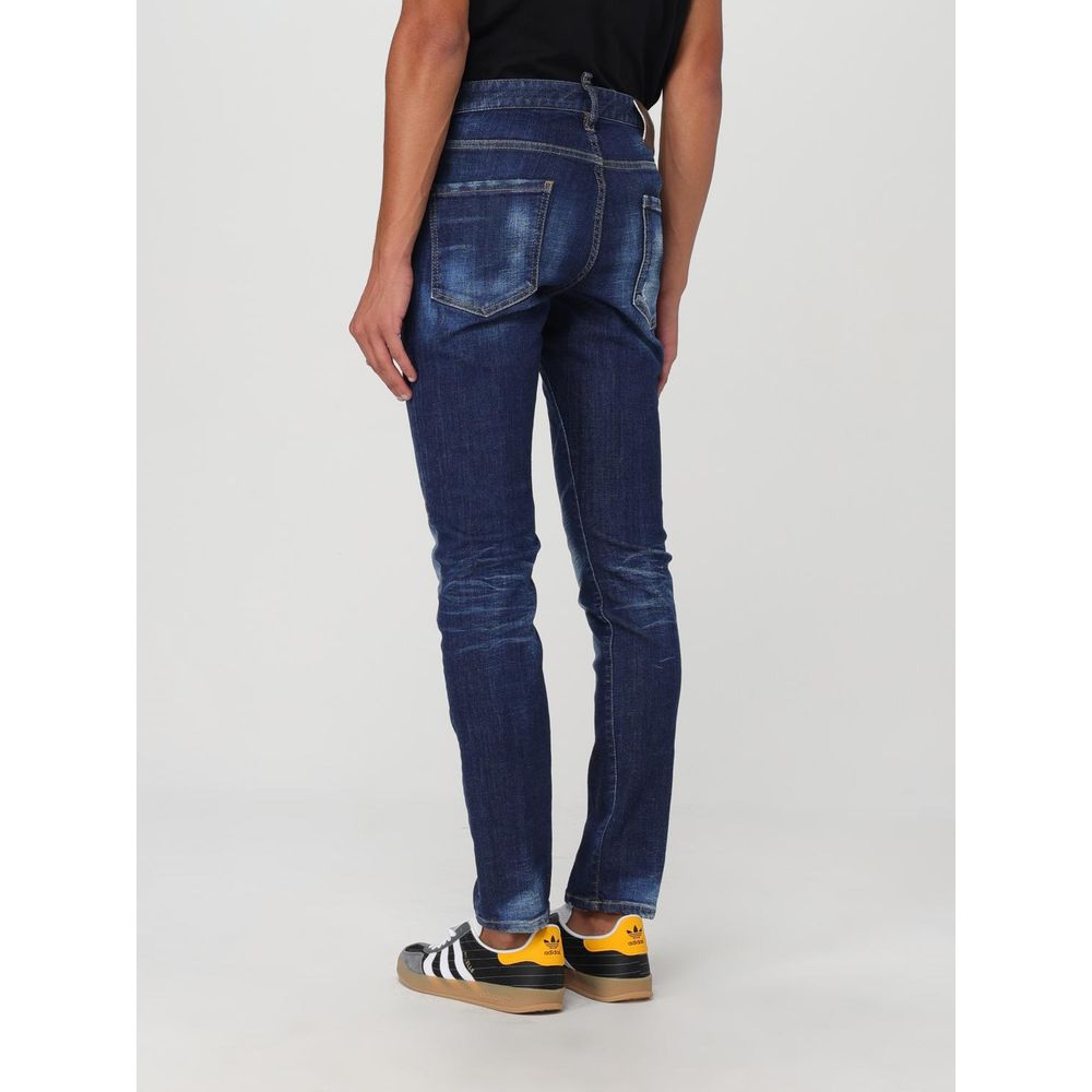 Jean Dsquared² en coton bleu avec coupe skinny