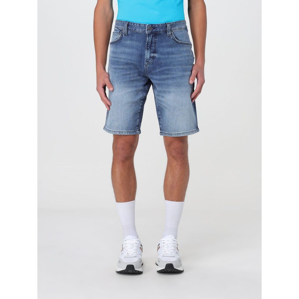 Hugo Boss Short en Jean Bleu pour un usage Quotidien