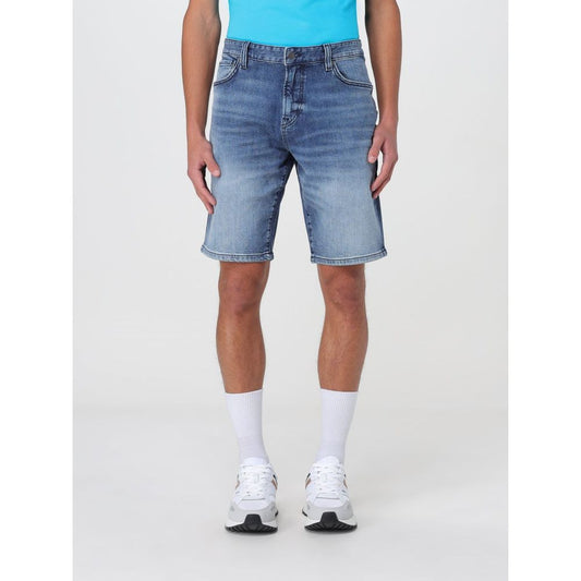 Hugo Boss Shorts De Mezclilla Azul Para Uso Cotidiano