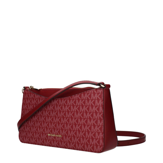 Bolso Cruzado Michael Kors Rojo de Tela