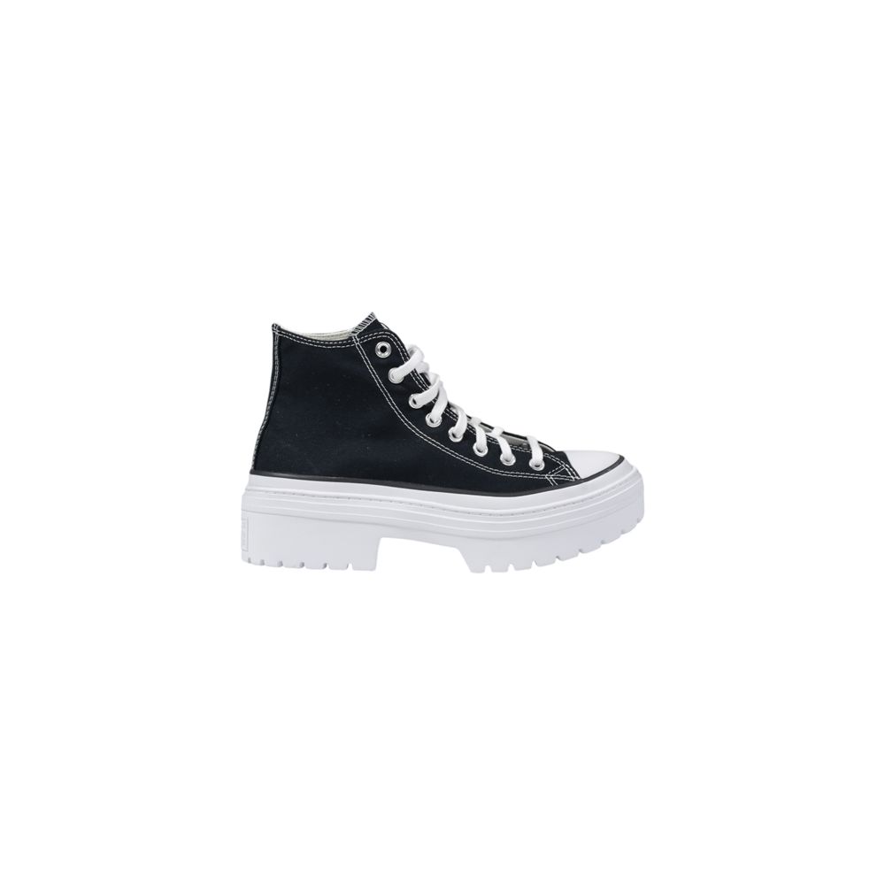 Zapatillas Converse Negras de Tela con Suela Gruesa
