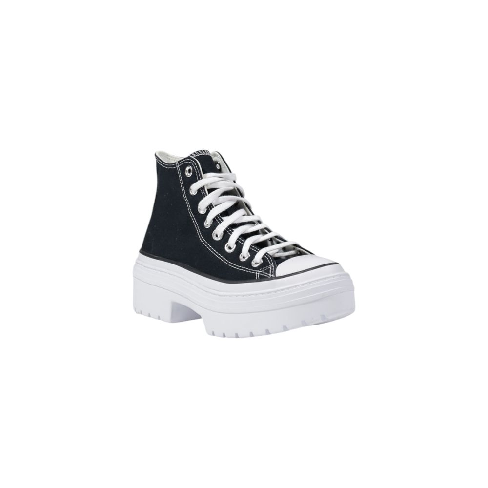 Zapatillas Converse Negras de Tela con Suela Gruesa
