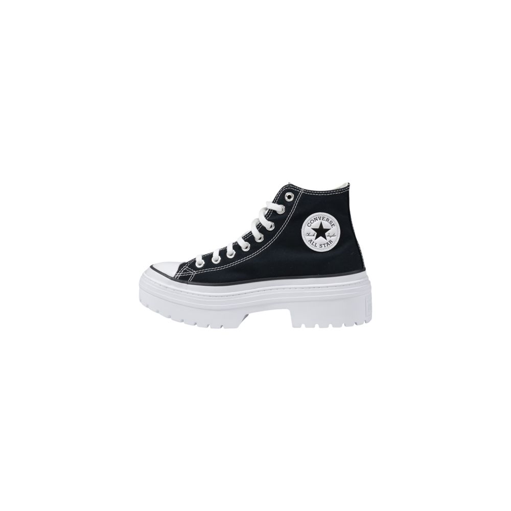 Zapatillas Converse Negras de Tela con Suela Gruesa