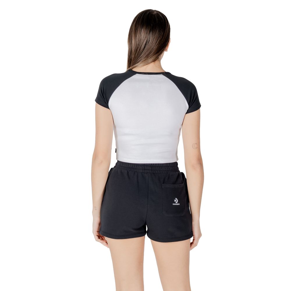 Ropa deportiva de algodón blanca y negra de Converse