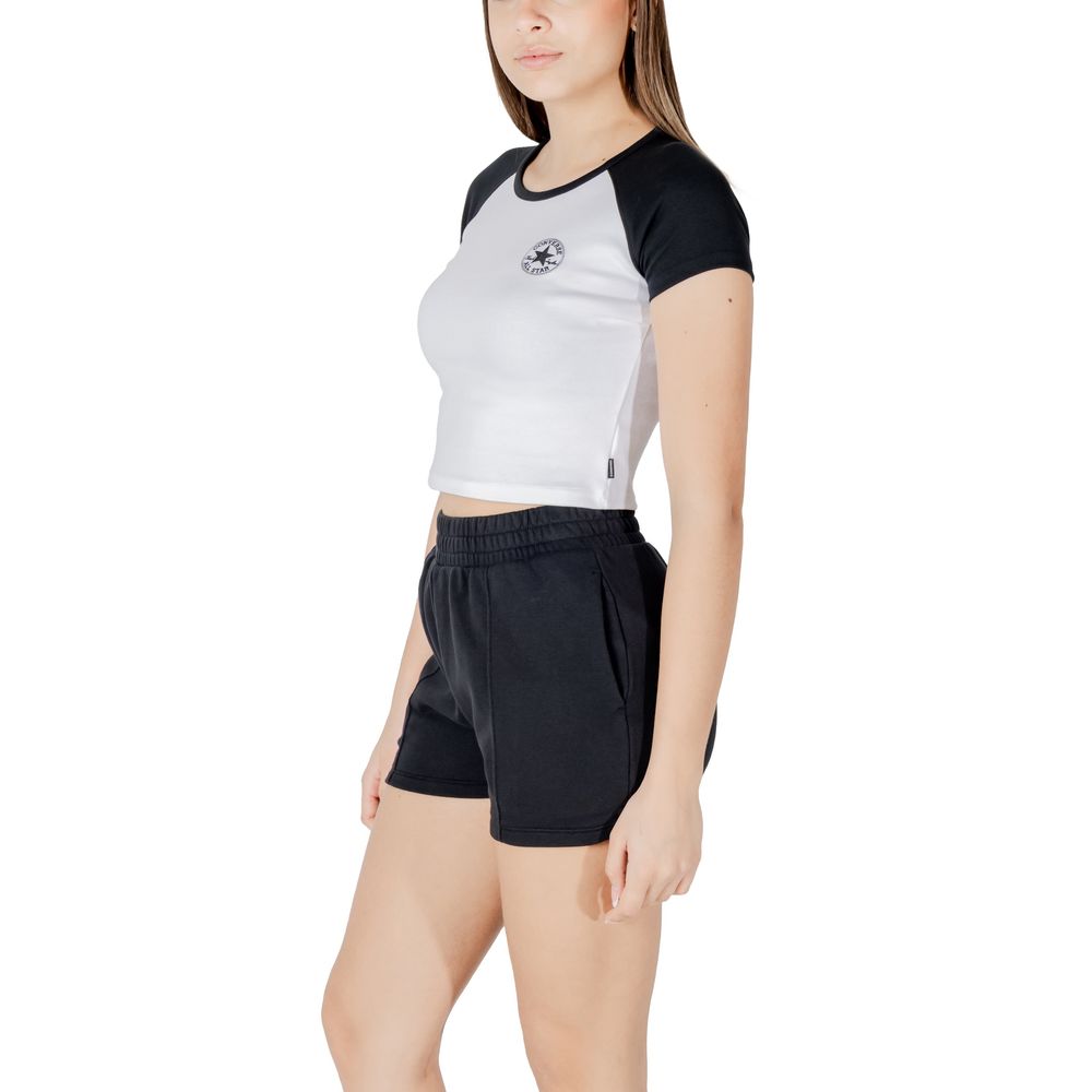 Ropa deportiva de algodón blanca y negra de Converse