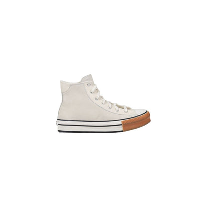 Zapatillas Altas Converse Chuck Taylor En Cuero Crema