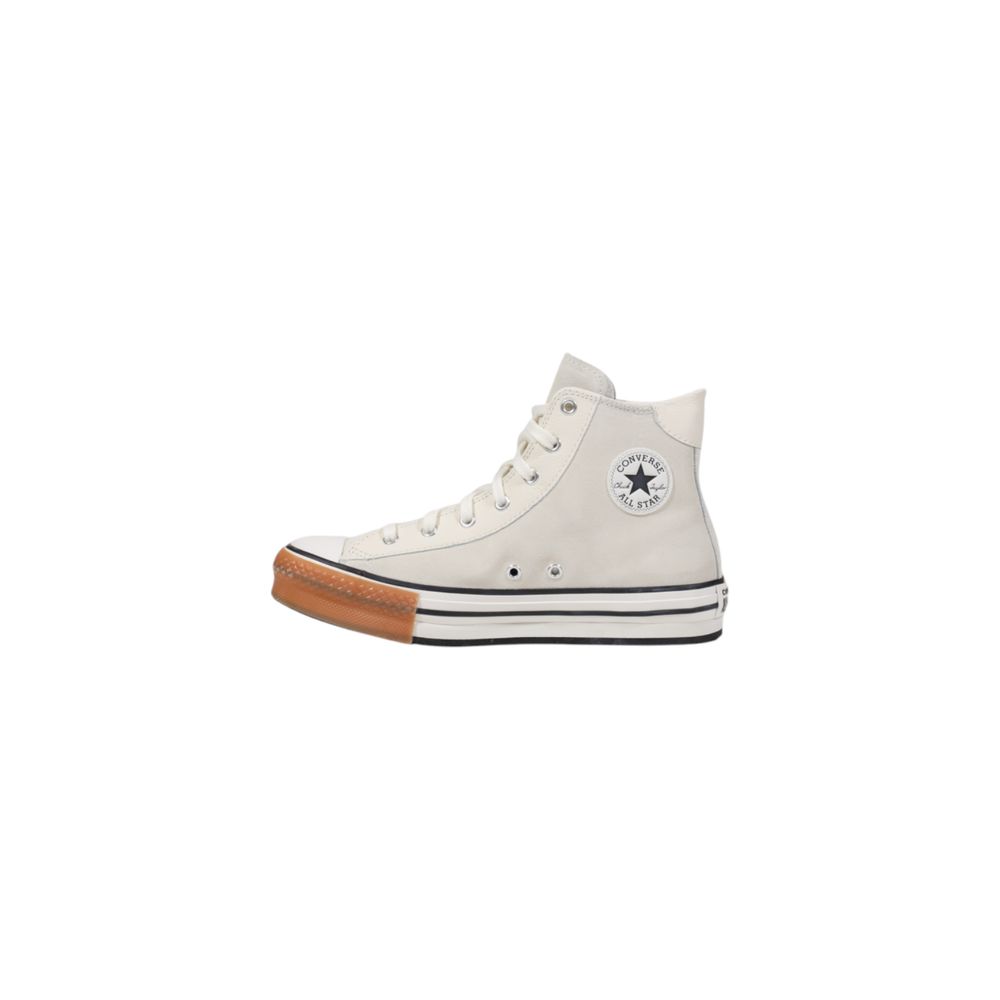 Zapatillas Altas Converse Chuck Taylor En Cuero Crema