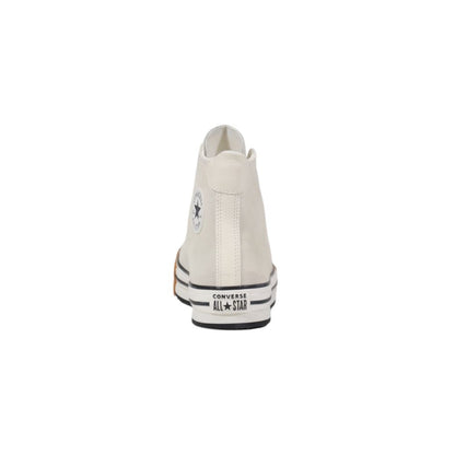 Zapatillas Altas Converse Chuck Taylor En Cuero Crema