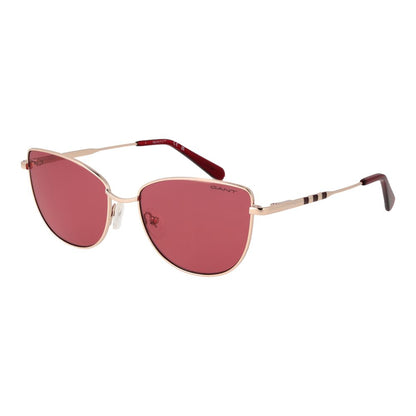 Lunettes de soleil Gant en métal or rose