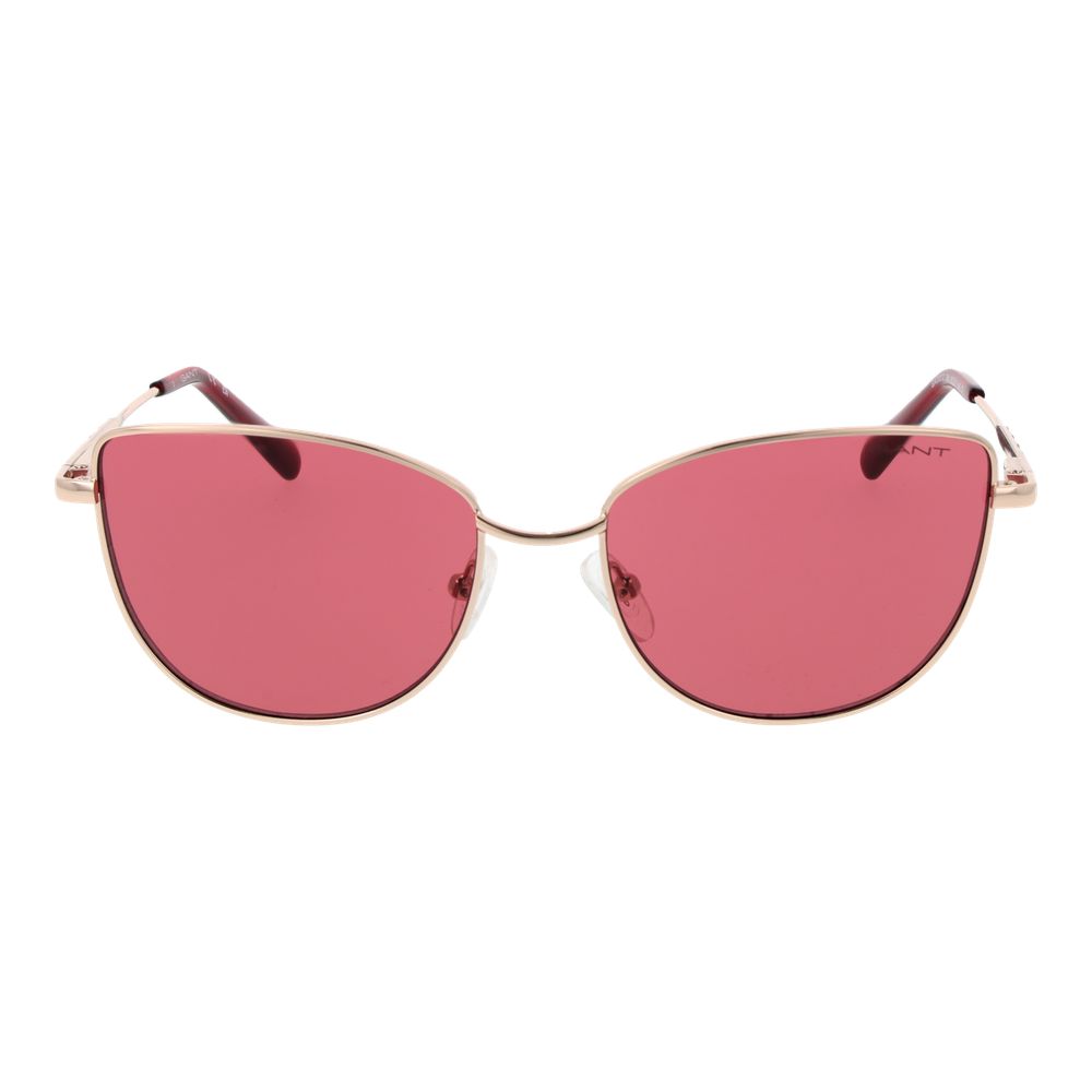 Lunettes de soleil Gant en métal or rose