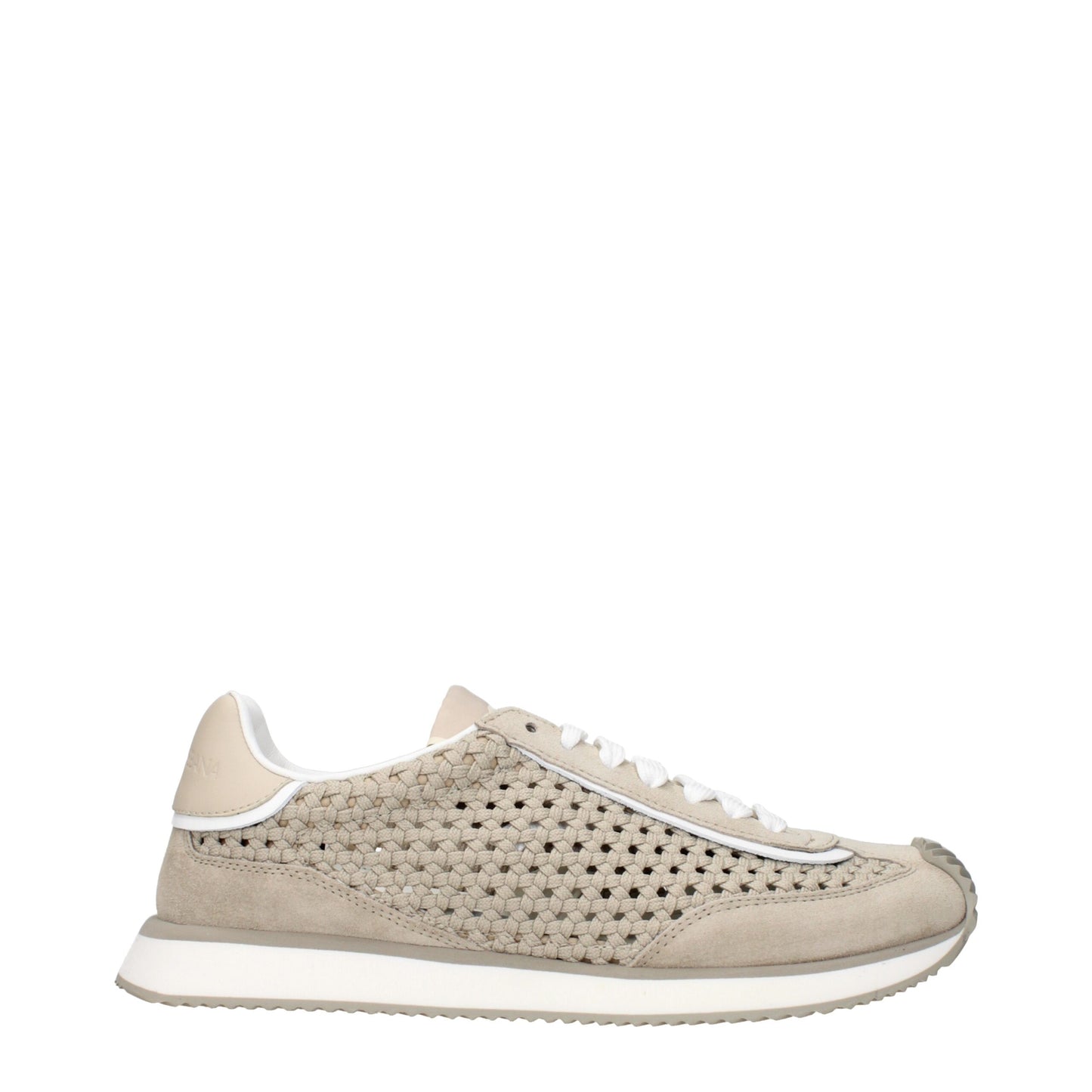 Zapatillas bajas Dolce & Gabbana de tela beige