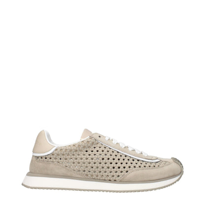 Zapatillas bajas Dolce & Gabbana de tela beige