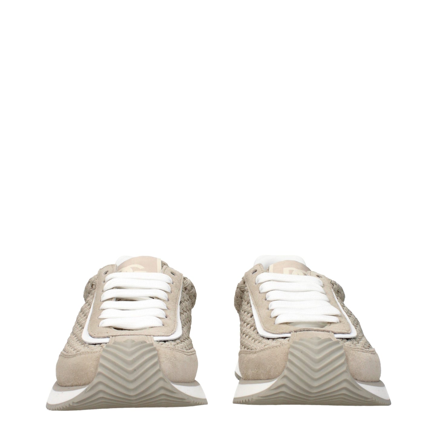 Zapatillas bajas Dolce & Gabbana de tela beige