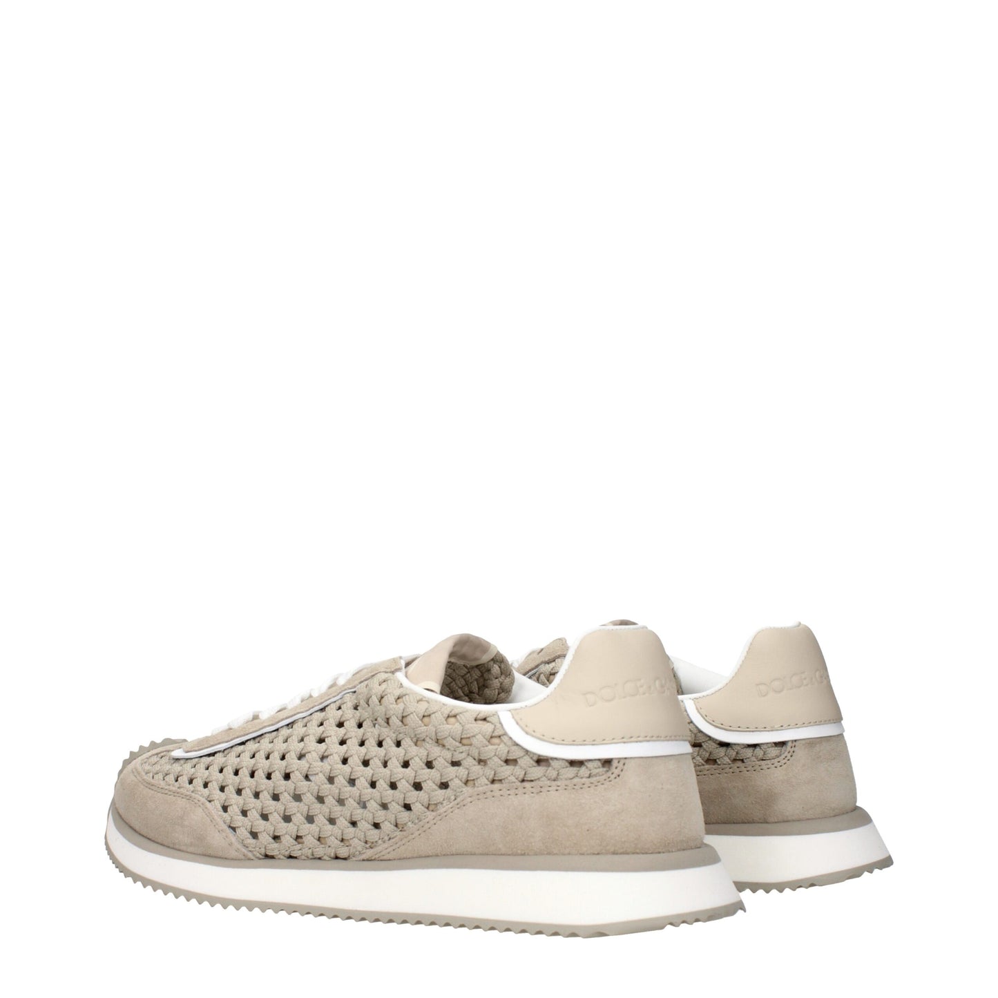 Zapatillas bajas Dolce & Gabbana de tela beige