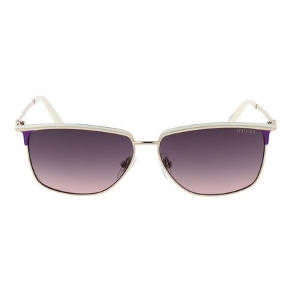 Guess White Metal Sunglasses