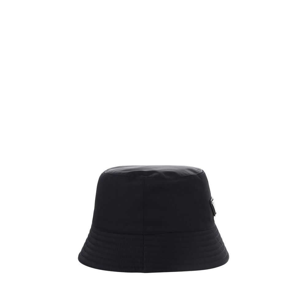 Gorro Bucket De Poliamida Negra Prada Coleccion Re Nylon