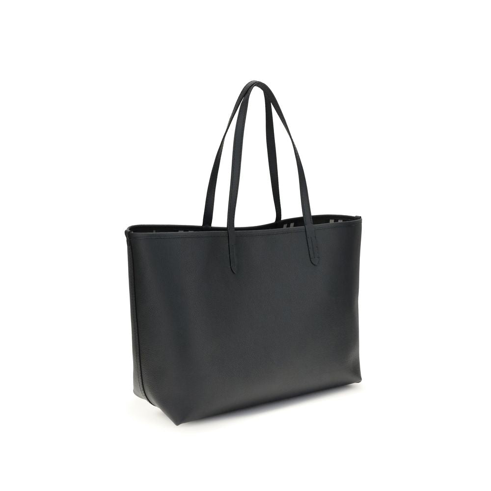 Bolso De Hombro Burberry Piel Negra Bos Taurus Modelo Bloomsbury
