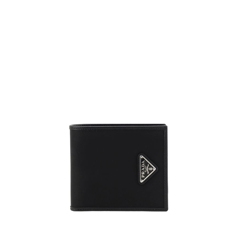 Prada Black Nylon Wallet - Optimized Structure And Urban Use
