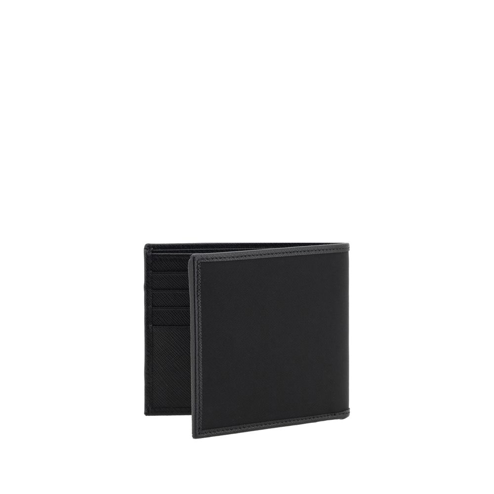 Prada Black Nylon Wallet - Optimized Structure And Urban Use