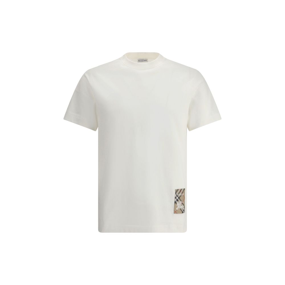 Burberry T-shirt en coton blanc Coupe fluide raffinée