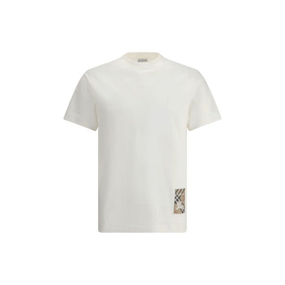 Burberry T-shirt en coton blanc Coupe fluide raffinée