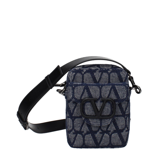 Bandolera Valentino Garavani de tela azul