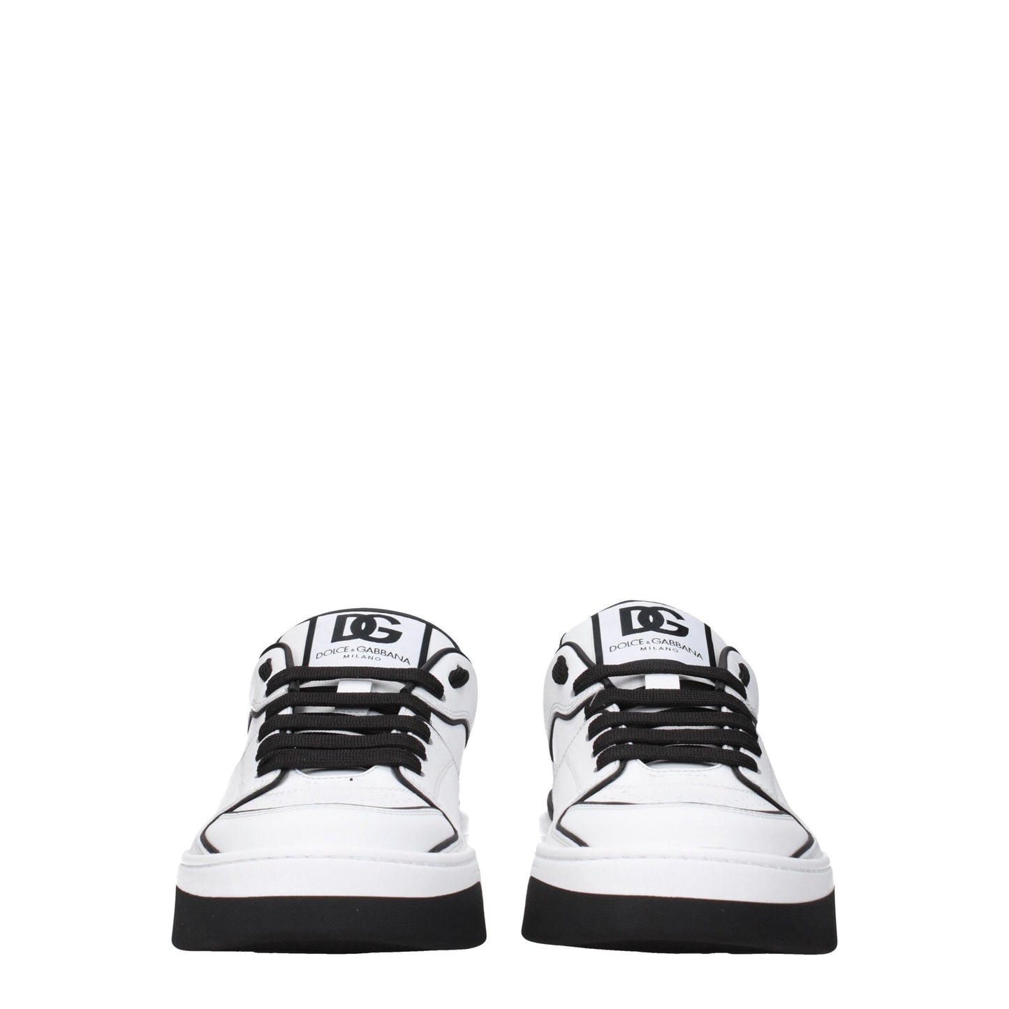 Zapatillas de cuero blancas Dolce & Gabbana