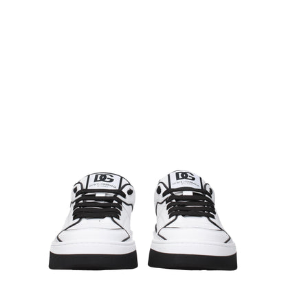 Zapatillas de cuero blancas Dolce & Gabbana