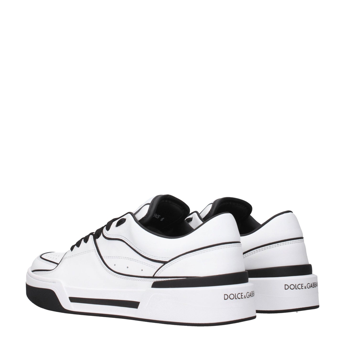 Zapatillas de cuero blancas Dolce & Gabbana