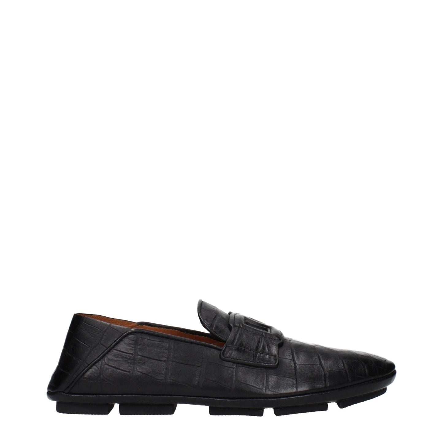 Mocasines Dolce & Gabbana de cuero negro sin cordones