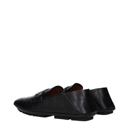 Mocasines Dolce & Gabbana de cuero negro sin cordones