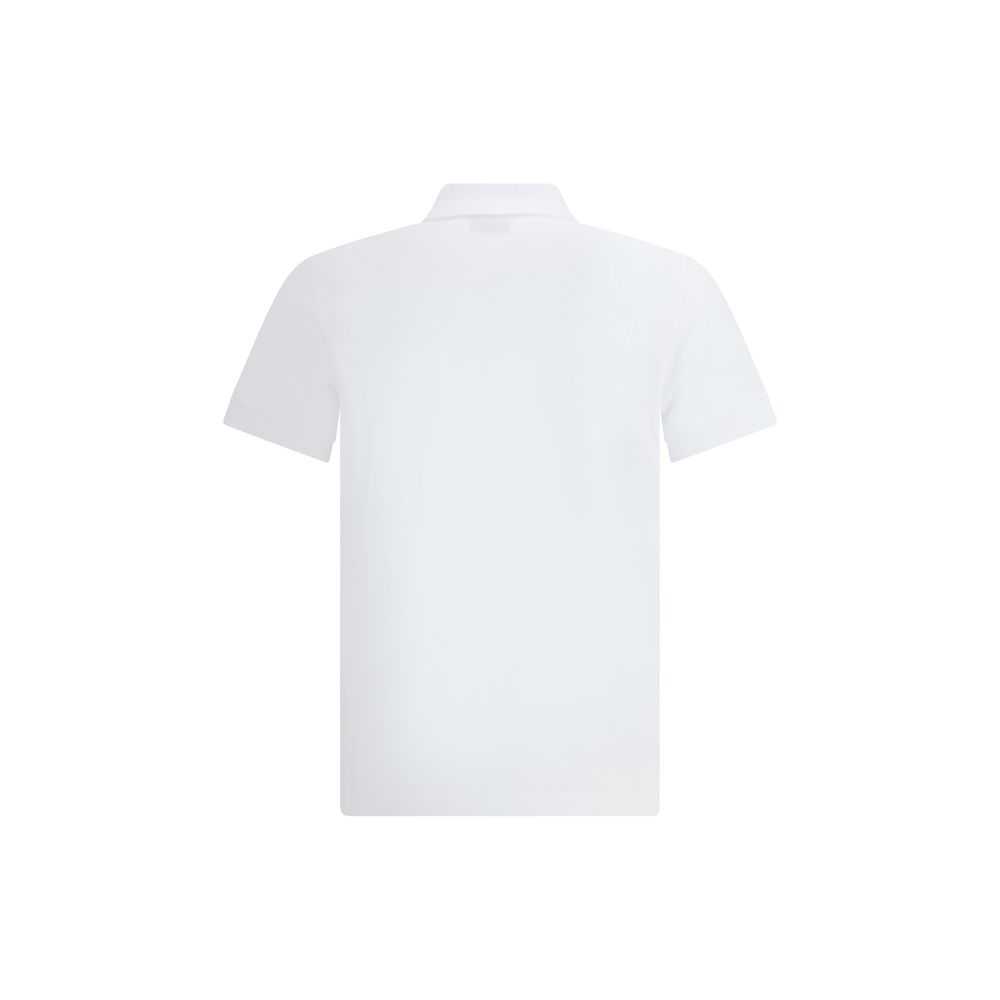 Camisa Polo De Algodón Blanco Fendi Vestimenta