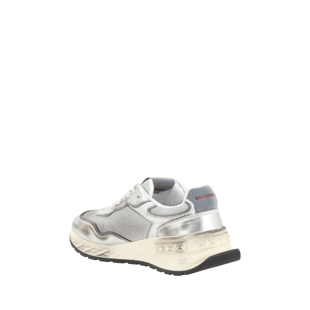 Zapatillas deportivas Dsquared² de piel de becerro blanca Bos Taurus