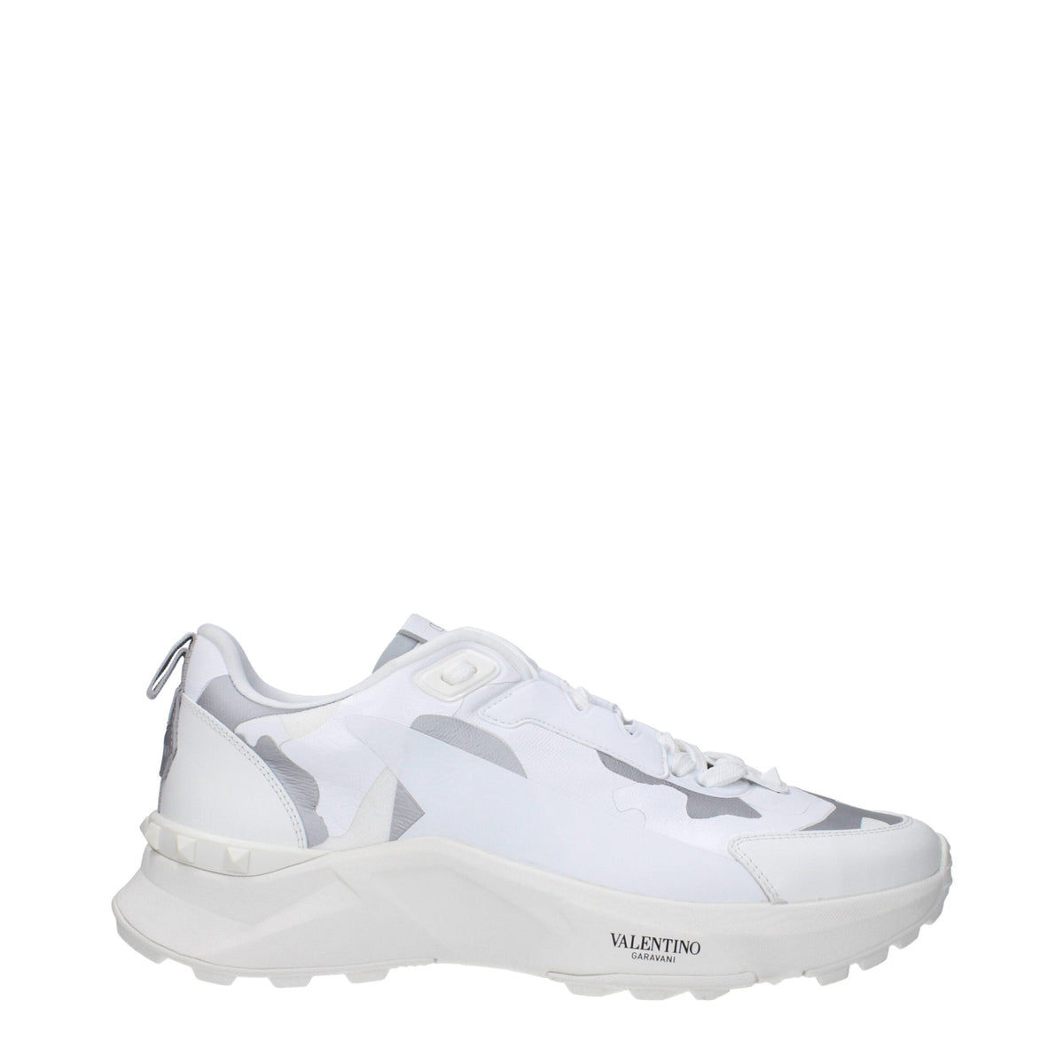 Valentino Garavani White Fabric Sneakers