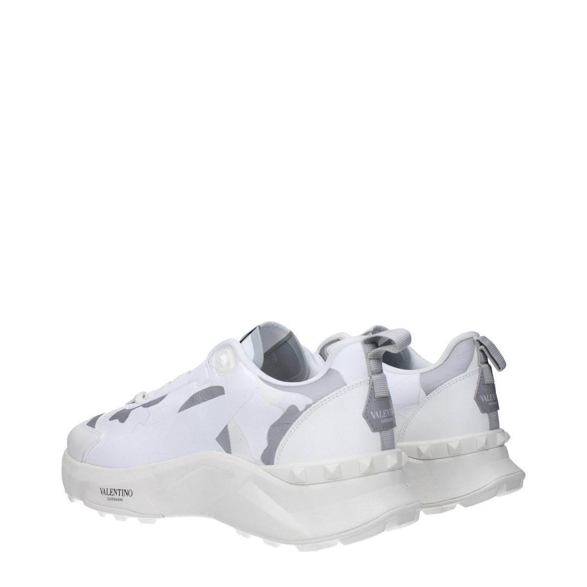 Valentino Garavani White Fabric Sneakers