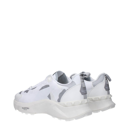 Valentino Garavani White Fabric Sneakers